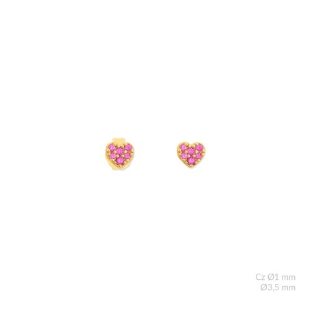 Silver earrings with cubic zirconium