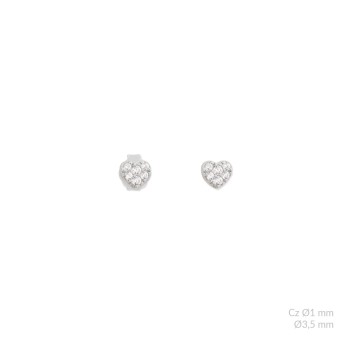 Silver earrings with cubic...