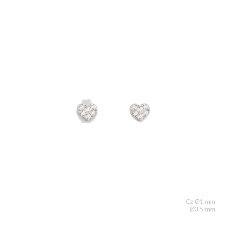 Boucles d'oreilles en Argent avec oxyde de zirconium