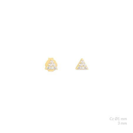 Silver earrings with cubic zirconium