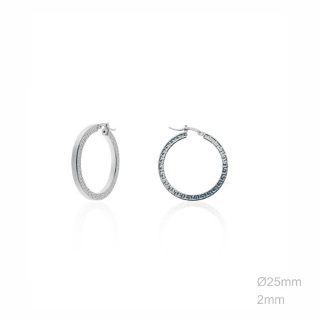 Boucles d'oreilles Argent lisse