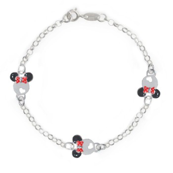Pulsera Plata Lisa Minnie