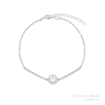 Pulseira de Prata Esterlina...