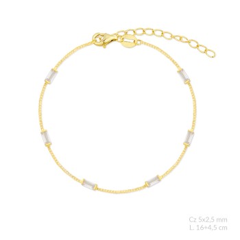 Pulsera de Plata de Ley con...