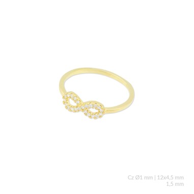 Bague en Argent avec oxyde de zirconium