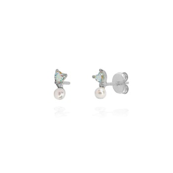 Pendientes Perla Opalo
