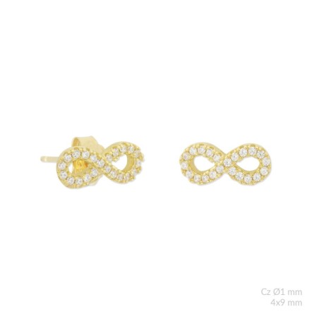 Boucles d'oreilles en Argent avec oxyde de zirconium