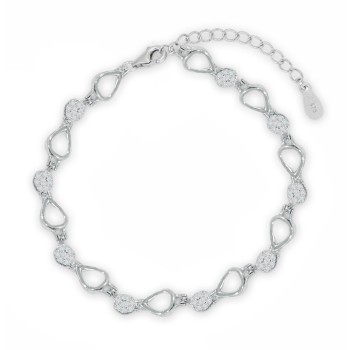 Pulsera Rodio Eslabones Circ