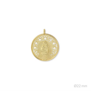 Colgante de Plata de Ley | Virgen de la Alegría