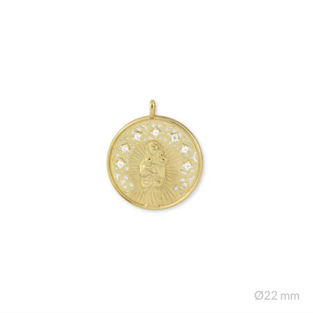 Colgante de Plata de Ley | Virgen de la Alegría