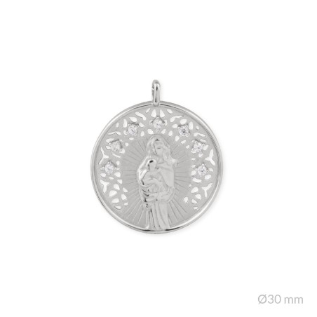 Colgante de Plata de Ley | Virgen de la Alegría
