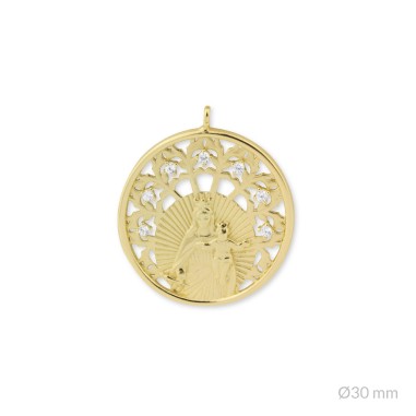 Colgante de Plata de Ley | Virgen del Carmen