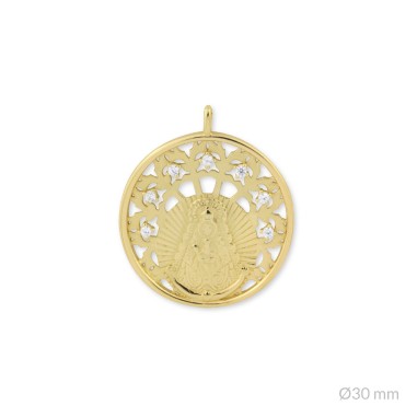 Colgante de Plata de Ley | Virgen del Rocío