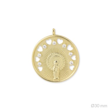 Colgante de Plata de Ley | Virgen del Pilar