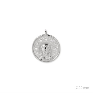 Colgante de Plata de Ley | Virgen María