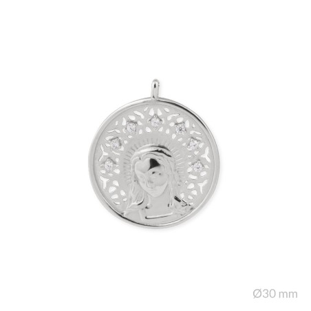Colgante de Plata de Ley | Virgen María