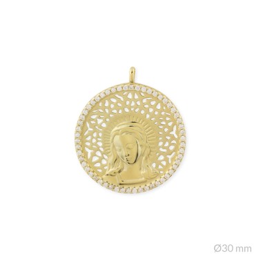 Colgante de Plata de Ley | Virgen María