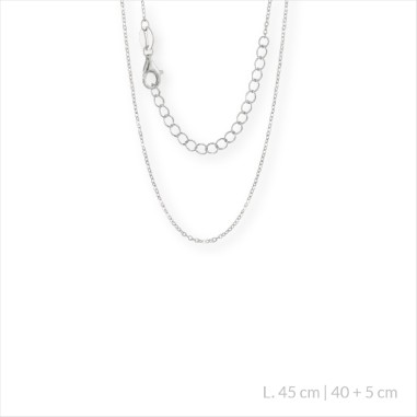 Sterling Silver Chain 45 cm | 40+5 cm extesion chain