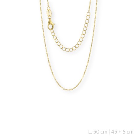 Sterling Silver Chain 50 cm | 45+5 cm extesion chain