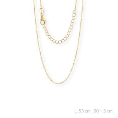 Sterling Silver Chain 55 cm | 50+5 cm extesion chain