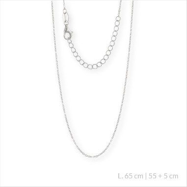 Corrente de Prata Esterlina 65 cm | 60+5 de corrente de extensão