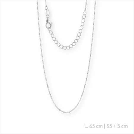 Corrente de Prata Esterlina 65 cm | 60+5 de corrente de extensão