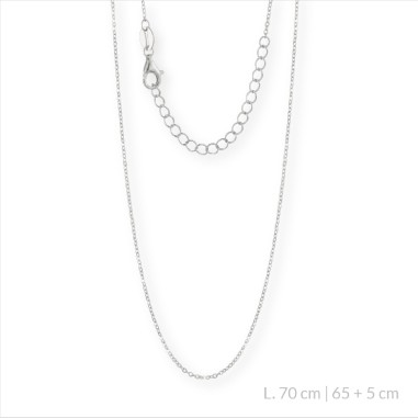 Corrente de Prata Esterlina 70 cm | 65+5 de corrente de extensão