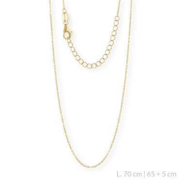 Sterling Silver Chain 70 cm | 65+5 cm extesion chain