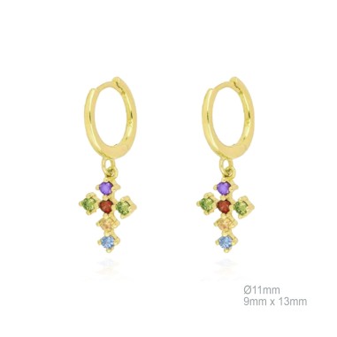 Boucles d'oreilles Zircons