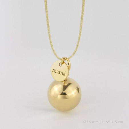 Llamador de Ángel de Plata de Ley | Ø16 mm