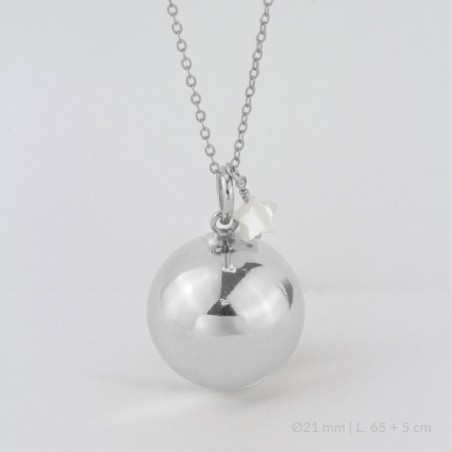 Invocador de Anjos em Prata Esterlina | Ø21 mm