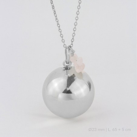 Llamador de Ángel de Plata de Ley | Ø23 mm