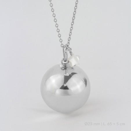 Llamador de Ángel de Plata de Ley | Ø23 mm