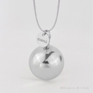 Llamador de Ángel de Plata de Ley | Ø23 mm