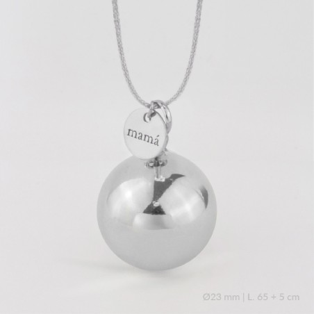 Llamador de Ángel de Plata de Ley | Ø23 mm