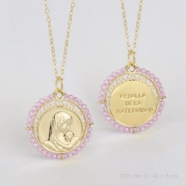 Gargantilla de Plata de Ley | Medalla de la Maternidad