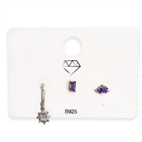 Boucles d'oreilles Zircons