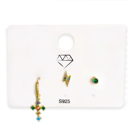 Boucles d'oreilles Zircons