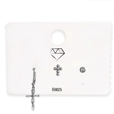 Pack 3 Pendientes Circonitas Aro/Presión/Piercing