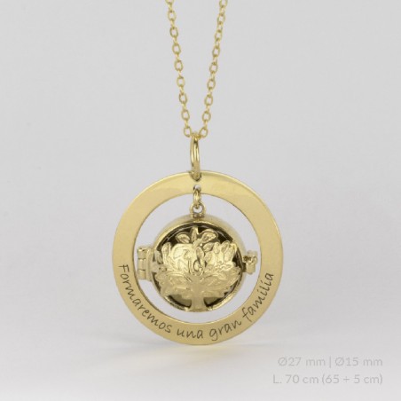 Llamador de Ángel de Plata de Ley | Ø15 mm | Ø27 mm  