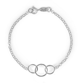 Pulsera Plata Lisa Karma 3...