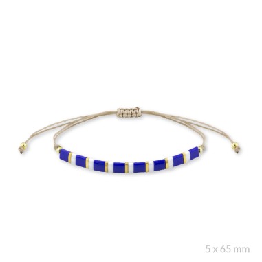 Bracelet en Argent et beads plaquées or