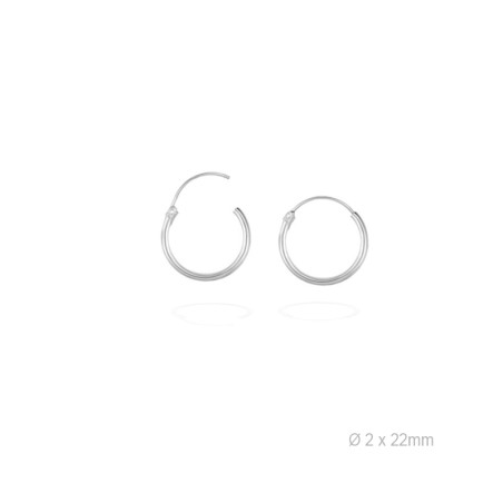 Boucles d'oreilles Argent lisse