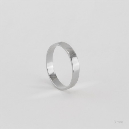 Alianza de Plata de Ley | 3mm Plana