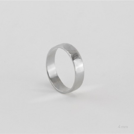 Alianza de Plata de Ley | 4mm Plana
