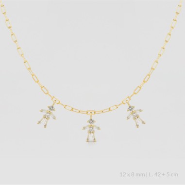 Sautoir en Argent | Fille Fille Fille