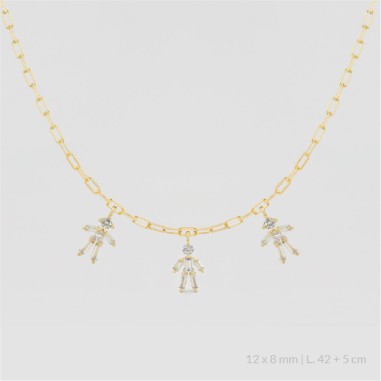 Sterling  Silver Necklace | Girl Boy Girl