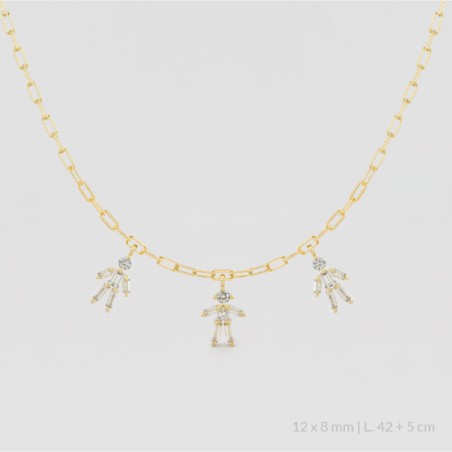 Sterling  Silver Necklace | Boy Girl Boy