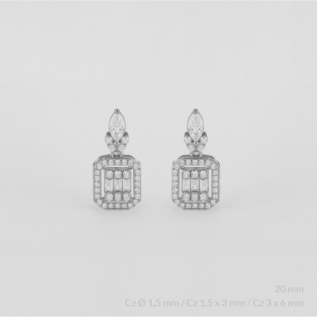 Boucles d'oreilles en Argent