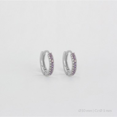 Boucles d'oreilles anneaux en Argent | Ø10 mm